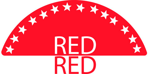 Beautiful white stars with a stylized red background