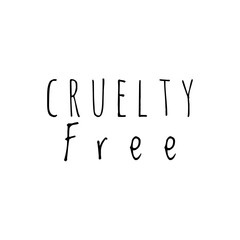 ''Cruelty free'' Word Lettering Illustration