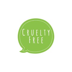 ''Cruelty free'' Word Lettering Illustration