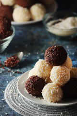 Beijinho and Brigadeiro sweets - national cuisine of Brasilia