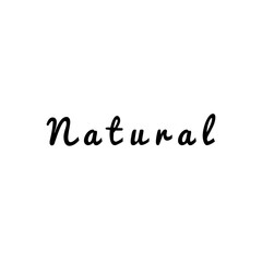 Fototapeta premium ''Natural'' Word Lettering