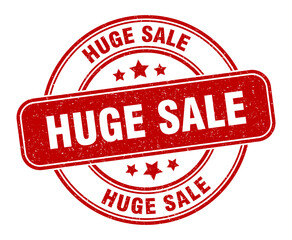 huge sale stamp. huge sale label. round grunge sign