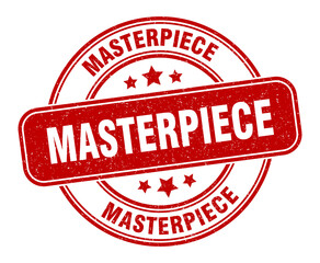 masterpiece stamp. masterpiece label. round grunge sign