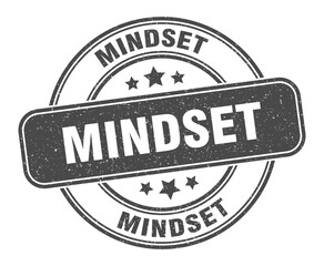 mindset stamp. mindset label. round grunge sign