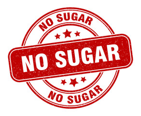 no sugar stamp. no sugar label. round grunge sign