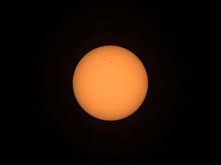 Close view of the sun with earth sized sunspot 2781 from November 10, 2020, as seen from Cordoba, Argentina.