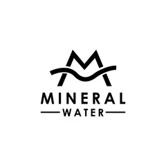 Mineral Water Logo Vector Design
