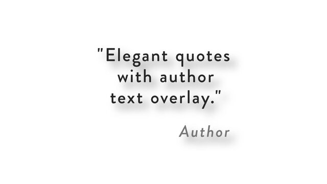 Elegant Quotes with Author Text Overlay