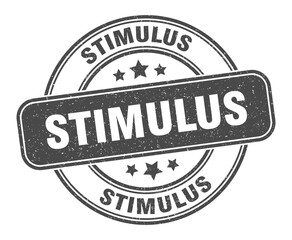 stimulus stamp. stimulus label. round grunge sign