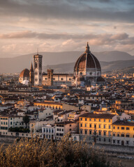Fototapeta na wymiar View from Piazza Michelangelo