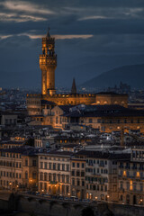 Naklejka premium Florence at night