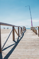 Fototapeta premium Punta Paloma beach. Coast line Tarifa. Cadiz, Spain.