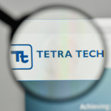 Milan, Italy - November 1, 2017: Tetra Tech Logo On The Website Homepage.