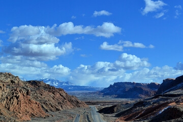 Scenic view of Arches National Park, Moab, Utah