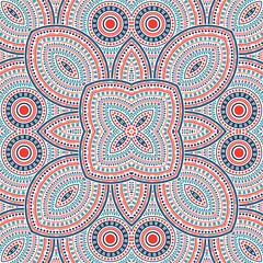 Elegant italian maiolica tile seamless ornament. Ethnic structure vector patchwork. Quilt print design. Stylized italian mayolica tilework infinite pattern. Geometric shapes wallpaper.