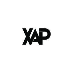 Obraz premium xap letter original monogram logo design