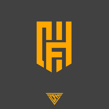 CFH monogram symbol vector set