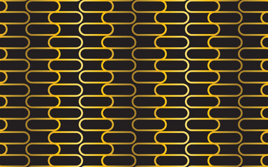 Template Pattern Ornament Gold Abstrack on black Background, template in trendy style - signs luxury products, ornaments, emblems. Vector.