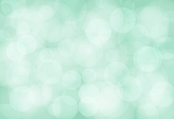 Abstract blurred soft focus bokeh of bright greeb color background