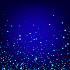 Blue Cell Abstract Blue Vector Background. Flying 