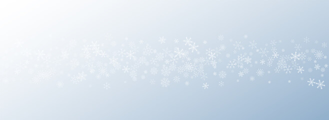 Silver Snow Vector Gray Background. Fantasy 
