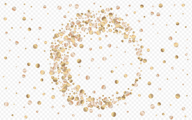 Yellow Dust Golden Transparent Background. 