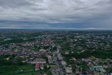 Obraz premium aerial view of the city