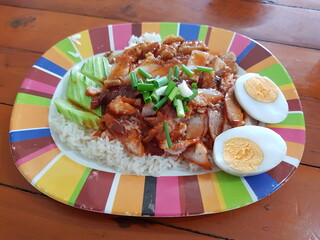 fried pork with rice