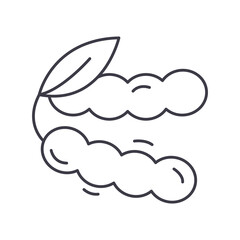 Tamarind icon, linear isolated illustration, thin line vector, web design sign, outline concept symbol with editable stroke on white background.