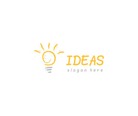 Idea Hand writing logo design