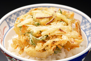 かき揚げ丼、かき揚げ天丼