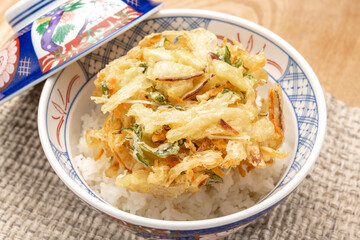 かき揚げ丼、かき揚げ天丼