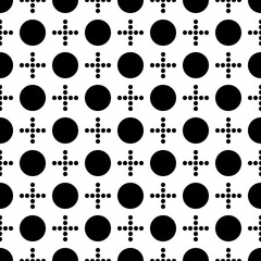 Circles seamless pattern. Polka dot ornament. Dots image. Tribal backdrop. Rounds background. Dotted motif. Geometric vector. Digital paper, folk web design, abstract wallpaper, ethnic textile print