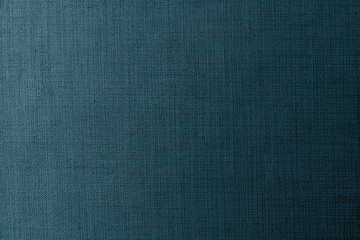 Fototapeta na wymiar Weaved blue linen fabric