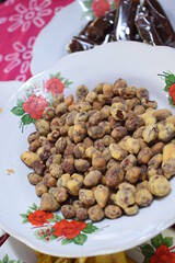 various types of traditional snacks served to guests at weddings