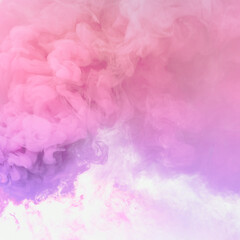 Pink and purple smoke effect on a white background wallpaper