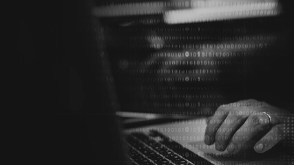 Businessman using the laptop