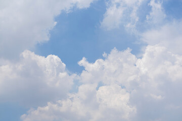 Beautiful clouds and blue sky. Soft sky with soft clouds background.