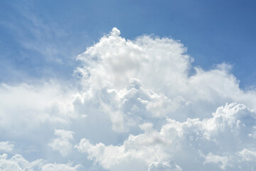 Beautiful clouds and blue sky. Soft sky with soft clouds background.