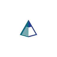 Triangle Logo Template vector icon illustration design