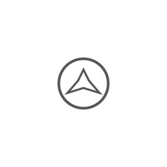 Triangle Logo Template vector icon illustration design