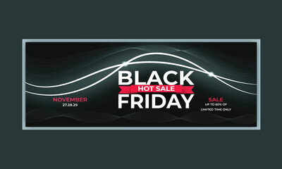 Black Friday Sale Banner Design-Hot Sale