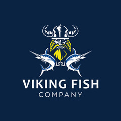 Viking  Fishing Logo Concept