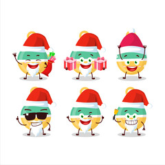 Santa Claus emoticons with rattle cartoon character