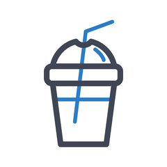 Coffee takeaway cup icon