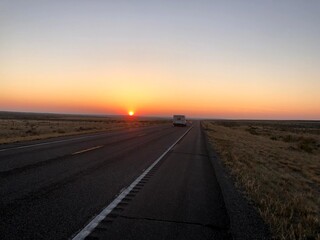 Fototapeta na wymiar Beautiful sunsets in Wyoming wilderness