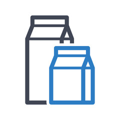Milk boxes icon