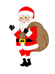 Santa claus palms up  - Christmas clip art