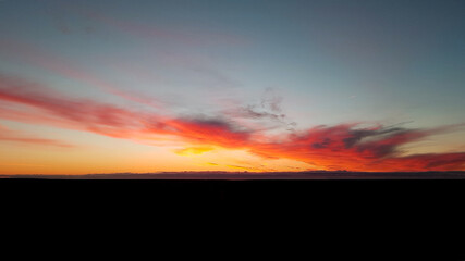 sunrise in the mountains