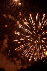 Feuerwerk, Lichtfunken, Nacht, Himmel